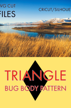 Triangle Bug Body SVG Cut File for Fly Fishing and Fly Tying - Cricut/Silhouette